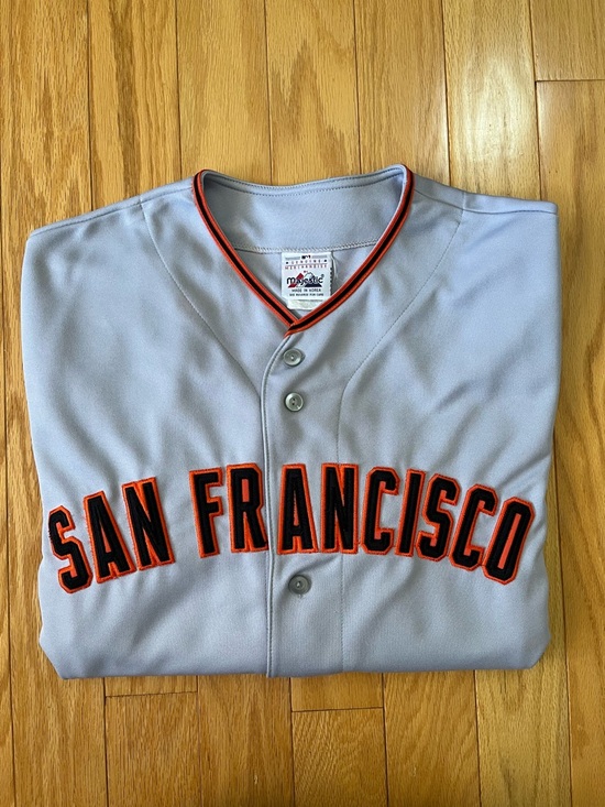 Vintage San Francisco Giants Gray Baseball Jersey Men’s XXL - Picture 3 of 10